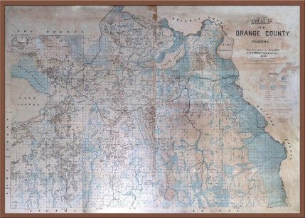 Map of Orange County in 1890. It includes what will become Seminole County.